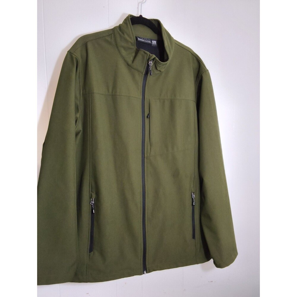 Swiss Tech Mens full zip Coat Green Size XLT 46-48